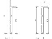 Grindjuostės profilis, įleidžiamas į sieną - nuotraukos Nr. 6