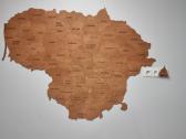 Medinis Lietuvos Žemėlapis - Žemėlapis ant sienos - nuotraukos Nr. 8