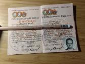 Profsąjungos bilietas sunkiųjų mašinų gamykla 1983