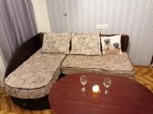 Minkštas kampas sofa lova su foteliais