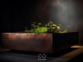 Rūdinto metalo corten vazonas - nuotraukos Nr. 10