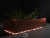 Rūdinto metalo corten vazonas - nuotraukos Nr. 14