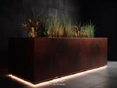 Rūdinto metalo corten vazonas - nuotraukos Nr. 16