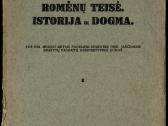 1339. Romėnų Teisė. Istorija Ir Dogma