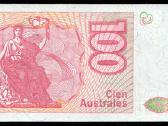 Argentina 100 australes 1985-1990. Unc. P-327c - nuotraukos Nr. 2