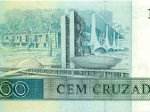 Brazil 100 cruzados 1986-1988. Unc. P-211c - nuotraukos Nr. 2