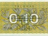 Lithuania 0.1 talonas 1991. (Serija Af) Unc. P-29b