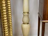 Vintažinė balto onikso kolona. h-91cm - nuotraukos Nr. 4