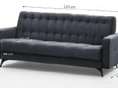 Minkšta sofa-lova „gemi“ su dėže patalynei - nuotraukos Nr. 5