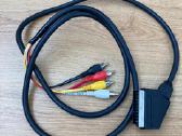 Scart 4rca Kabelis Laidas Tulpes TV/AV
