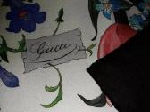 Šilkinė gėlėta Gucci skarelė - nuotraukos Nr. 4
