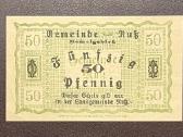 1920 m. Rusnės 50 pf banknotas / notgeld - nuotraukos Nr. 2