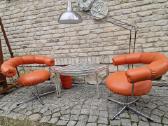 Vintažiniai mid century Bauhaus foteliai Tamburin - nuotraukos Nr. 9