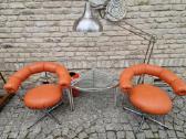 Vintažiniai mid century Bauhaus foteliai Tamburin - nuotraukos Nr. 26