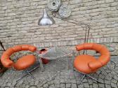 Vintažiniai mid century Bauhaus foteliai Tamburin - nuotraukos Nr. 38