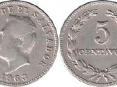 El Salvador 5 centavos, 1963