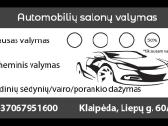 Automobilio cheminis valymas, odos dažymas