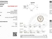 Balto aukso žiedas su 0.70ct šampaniniu deimantu - nuotraukos Nr. 12