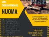 Mini ekskavatoriaus nuoma su Operatorium