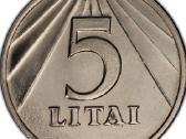 Parduodamas su broku Unc 5 litai 1991 Pcgs Ms64 - nuotraukos Nr. 2