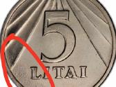 Parduodamas su broku Unc 5 litai 1991 Pcgs Ms64 - nuotraukos Nr. 6