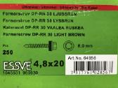 Stoginiai savigręžiai į medį Essve 4,8x28mm Zn-ral - nuotraukos Nr. 3