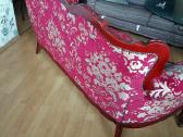 Vintažinė medinio rėmo sofa - nuotraukos Nr. 2