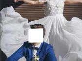 Elegantiška vestuvinė suknelė - nuotraukos Nr. 7