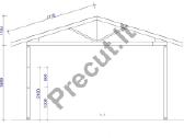 80m2 Garažas 2850 Eur + PVM. Supjautas Karkasas - nuotraukos Nr. 2