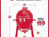 Kamado mini kepsninė grilis šašlykinė - nuotraukos Nr. 5