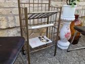 Vintažinė mid century žalvarinė etažerė