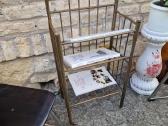 Vintažinė mid century žalvarinė etažerė - nuotraukos Nr. 4