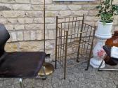 Vintažinė mid century žalvarinė etažerė - nuotraukos Nr. 19