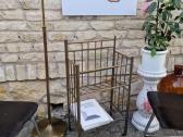 Vintažinė mid century žalvarinė etažerė - nuotraukos Nr. 20