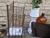 Vintažinė mid century žalvarinė etažerė - nuotraukos Nr. 21