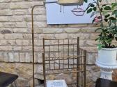 Vintažinė mid century žalvarinė etažerė - nuotraukos Nr. 24
