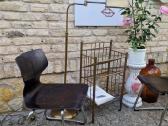 Vintažinė mid century žalvarinė etažerė - nuotraukos Nr. 25