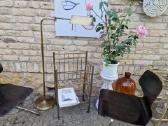 Vintažinė mid century žalvarinė etažerė - nuotraukos Nr. 27