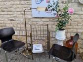 Vintažinė mid century žalvarinė etažerė - nuotraukos Nr. 30