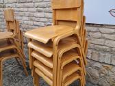Vintažinės mid century bukmedžio kėdės - nuotraukos Nr. 7