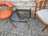 Vintažinis mid century žalvarinis kavos staliukas - nuotraukos Nr. 3