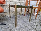 Vintažinis mid century žalvarinis kavos staliukas - nuotraukos Nr. 4