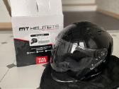 Mt Helmets šalmas L59-60, atviro tipo, juodas
