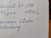 Siuvimo mašina, antikvarinė "Herman Kohler" 1890 - nuotraukos Nr. 6