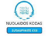 Noriunoriunoriu nuolaidos kodas €10