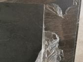 Ulmas stalviršis "Ardesia juodas akmuo" 197cm x 51