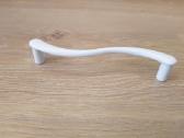 Naujos baltos metalinės baldų rankenėlės 12,8 cm. - nuotraukos Nr. 3