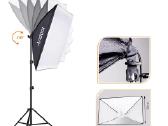 Naujas fotostudijos rinkinys su fonais ir softbox - nuotraukos Nr. 3