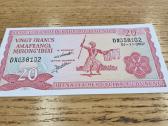 Burundis 20 Frankų 2007m. Unc