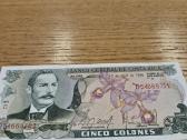 Kosta Rika 5 Kolonai 1986m. Unc